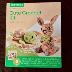 Craftmaker Cute Crochet Kit - Brown and Green